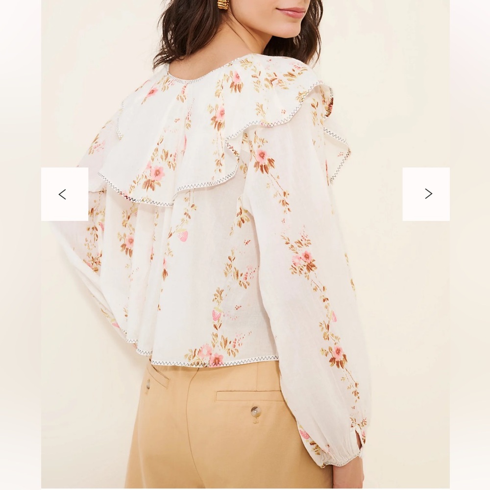 NWT Free People Camilla Printed Blouse - Picture 3 of 9